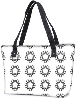 

Snoogg Pack Of 2 Grey Abstract White Combo Tote Shopping Grocery Bag With Coin Pencil Purse Shoulder Bag(Multicolor, 5 L)