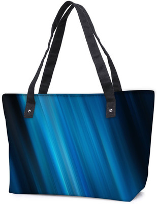 

Snoogg Pack Of 2 Cool Blue Light Combo Tote Shopping Grocery Bag With Coin Pencil Purse Shoulder Bag(Multicolor, 5 L)