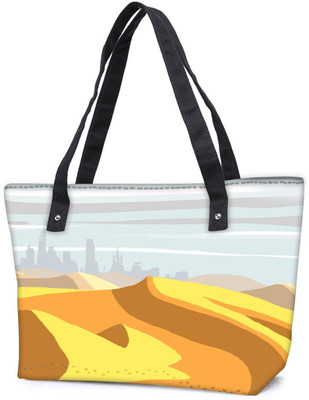 

Snoogg Pack Of 2 Sahara Desert Digital 2483 Combo Tote Shopping Grocery Bag With Coin Pencil Purse Shoulder Bag(Multicolor, 5 L)