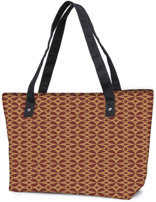 

Snoogg Pack Of 2 Abstract Brown Patern Design Combo Tote Shopping Grocery Bag With Coin Pencil Purse Shoulder Bag(Multicolor, 5 L)
