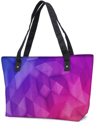 

Snoogg Pack Of 2 Abstract Purple Pattern Combo Tote Shopping Grocery Bag With Coin Pencil Purse Shoulder Bag(Multicolor, 5 L)