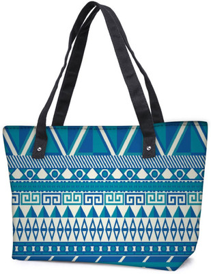 

Snoogg Pack Of 2 Aztec Pattern Triangular Combo Tote Shopping Grocery Bag With Coin Pencil Purse Shoulder Bag(Multicolor, 5 L)