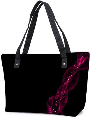 

Snoogg Pack Of 2 Dark Pink Abstract Design Combo Tote Shopping Grocery Bag With Coin Pencil Purse Shoulder Bag(Multicolor, 15 L)