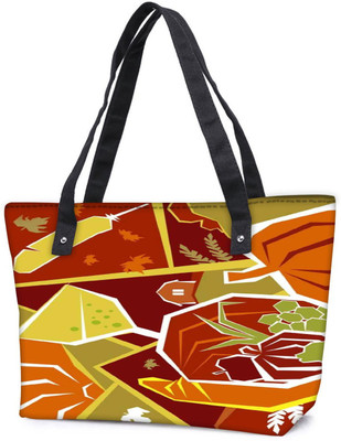 

Snoogg Pack Of 2 Sunshine Cocktail 2446 Combo Tote Shopping Grocery Bag With Coin Pencil Purse Shoulder Bag(Multicolor, 15 L)