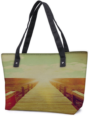 

Snoogg Pack Of 2 Road To Infinity Combo Tote Shopping Grocery Bag With Coin Pencil Purse Shoulder Bag(Multicolor, 15 L)