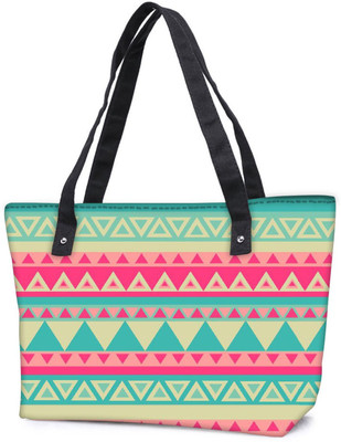 

Snoogg Pack Of 2 Aztec Pink Combo Tote Shopping Grocery Bag With Coin Pencil Purse Shoulder Bag(Multicolor, 15 L)