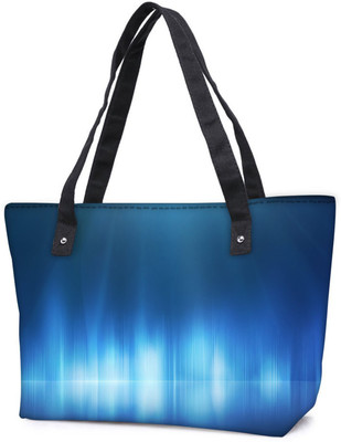 

Snoogg Pack Of 2 Light Blue Design Combo Tote Shopping Grocery Bag With Coin Pencil Purse Shoulder Bag(Multicolor, 5 L)