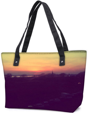 

Snoogg Pack Of 2 The View Combo Tote Shopping Grocery Bag With Coin Pencil Purse Shoulder Bag(Multicolor, 5 L)