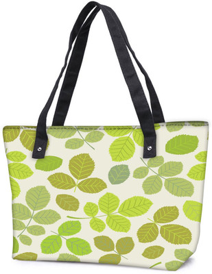 

Snoogg Pack Of 2 Colorful Leaves Cream Pattern Combo Tote Shopping Grocery Bag With Coin Pencil Purse Shoulder Bag(Multicolor, 5 L)