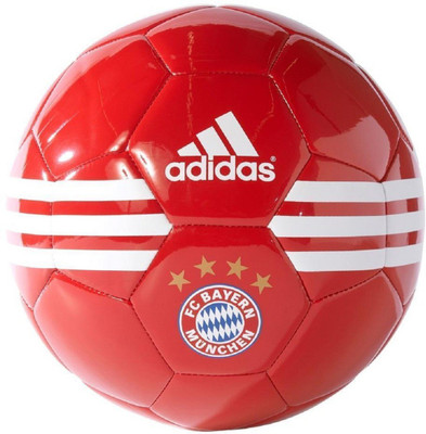 

ADIDAS FC Bayern Football - Size: (Pack of 1, Red, White, Gold, Fcb true red;white;metallic gold