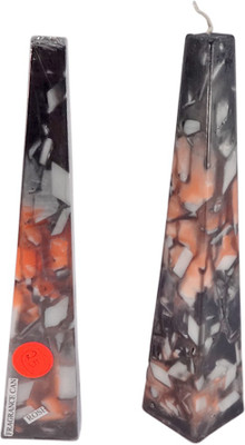 

Indian Ocean Pair Of Large size Tapper Shape Fragrance Candle(Multicolor, Pack of 2)