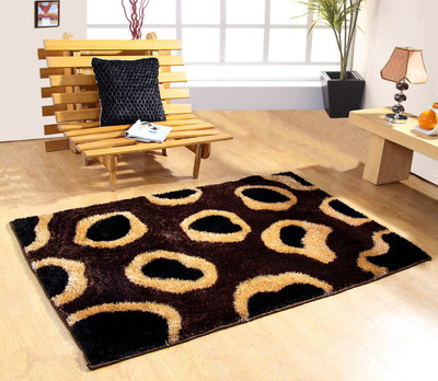 

Stella Creations Brown Polyester Carpet(120 cm X 180 cm)