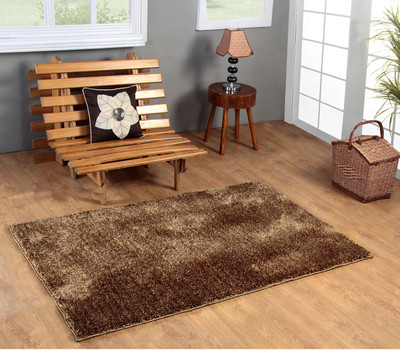 

Excel Bazaar Gold Polyester Area Rug(120 cm X 180 cm)