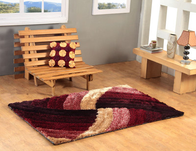 

Excel Bazaar Maroon Polyester Area Rug(120 cm X 180 cm)