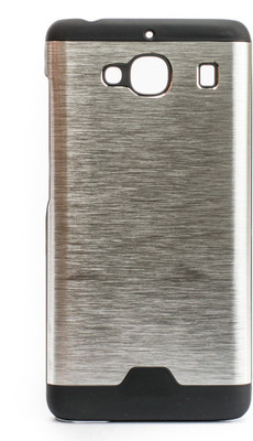 The Little Shop Back Cover for Mi Redmi 2(Silver, Rubber, Metal) Flipkart