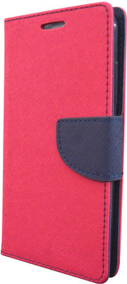 COVERNEW Flip Cover for Vivo X7 +, Vivo X7 Plus(Pink)