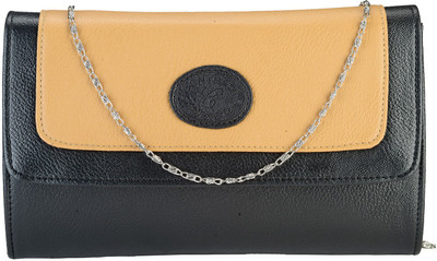 

Contrast Casual Black, Tan Clutch