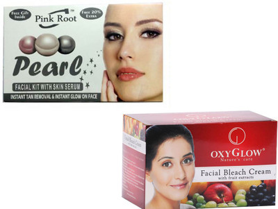 

Pink Root PEARL KIT WITH OXYGLOW FRUIT BLEACH(Set of)