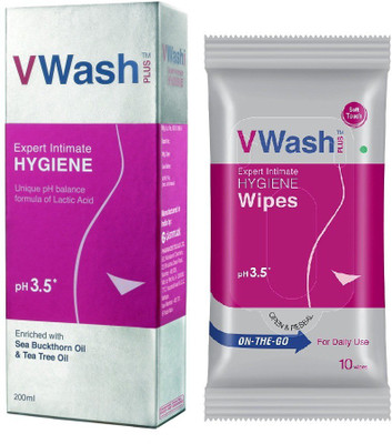 

V Wash Intimate Hygiene and wipes 10s(Set of 2)