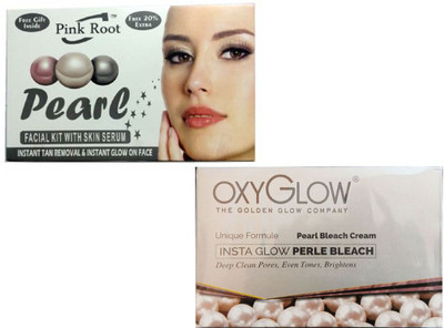 

Pink Root PEARL KIT WITH OXYGLOW PEARL BLEACH(Set of)