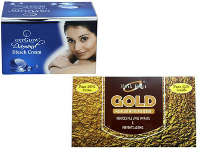 

Pink Root GOLD FACIAL KIT WITH OXYGLOW DIAMOND BLEACH(Set of)