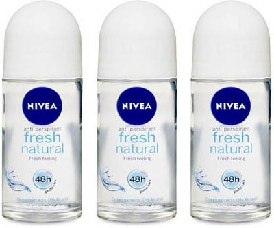 

Nivea Fresh Natural Deodorant Roll-on - For Women(150 ml, Pack of 3)