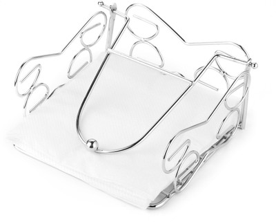 

HM Steels 1 Compartments Stainless Steel Nepkin Holder(Steel)