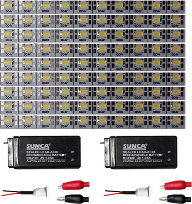

Elph 4 V DC Rigid Aluminium Strip mounted 90 LEDs, 2 Pc I Ah Rechargeable battery, 2 Charging cable, 2 set Crocodile clip Electronic Components Electronic Hobby Kit