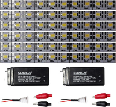 

Elph 4 V DC Rigid Aluminium Strip mounted 60 LEDs, 2 Pc I Ah Rechargeable battery, 2 Charging cable, 2 set Crocodile clip Electronic Components Electronic Hobby Kit