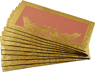 

Saamarth Impex Envelopes(Pack of 10 Pink, Gold)
