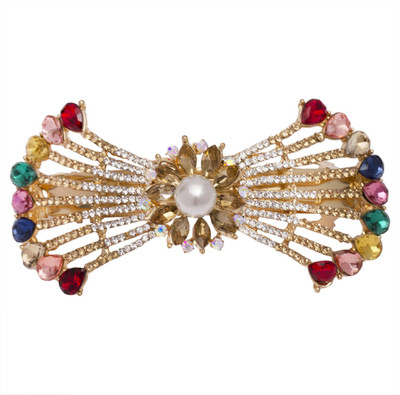 

Mansiyaorange Designer Latest Trendy Stone Hair Clip(Multicolor)