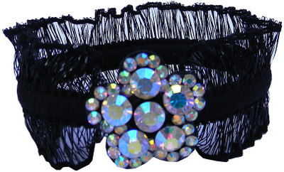 

Trendeela.com Feriha Crystal Embellished pony cum Wrist Band Rubber Band(Black)