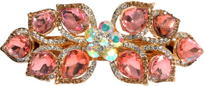 

Mansiyaorange Designer Latest Trendy Stone Hair Clip(Beige)