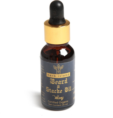 

herb Island Organic Beard Oil - 100% Pure and Natural (Exotic fragnance) Hair Oil(20 ml)