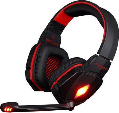 

Kotion Each G4000 Over Ear Gaming Headphones with Mic and LED Wired Headset with Mic(Black, Red, Over the Ear)