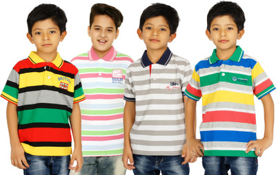 

Shaun Boys Printed Cotton T Shirt(Multicolor, Pack of 4, Kids