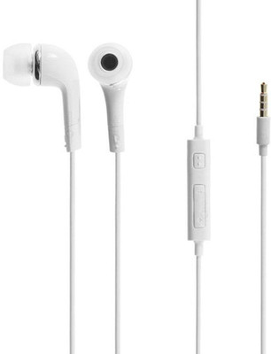 Sureness YR/YL with power bass, noise cancellation and inline switch Headphone(White, In the Ear)