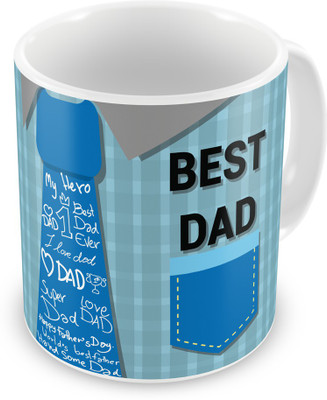 

Indigifts 49 Ceramic Mug(330 ml), Blue