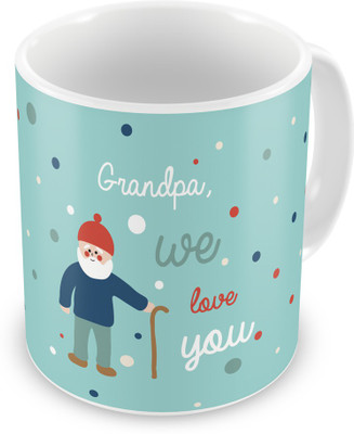 

Indigifts 41 Ceramic Mug(330 ml), Blue
