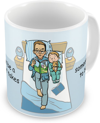 

Indigifts 33 Ceramic Mug(330 ml), Blue