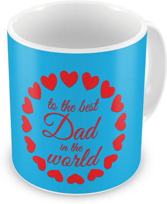 

Indigifts 56 Ceramic Mug(330 ml), Blue