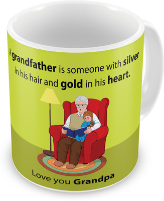 

Indigifts 39 Ceramic Mug(330 ml), Green