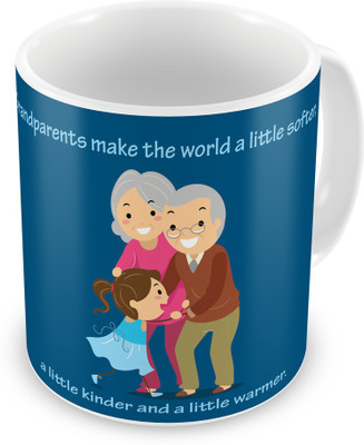 

Indigifts 65 Ceramic Mug(330 ml), Blue