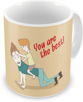 

Indigifts 26 Ceramic Mug(330 ml), Brown