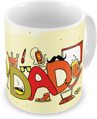 

Indigifts 24 Ceramic Mug(330 ml), Multicolor