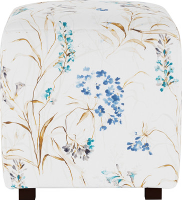 

ARRA Solid Wood Standard Ottoman(Finish Color - BLUE GREEN)