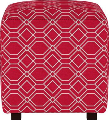 

ARRA Solid Wood Standard Ottoman(Finish Color - RED)