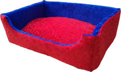 Poofy's Pet Island SRB3 L Pet Bed(Red, Black)
