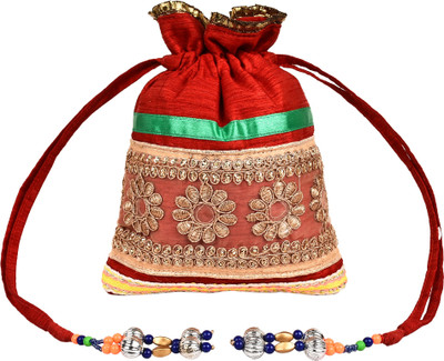 

Anekaant Glitzy Potli(Multicolor)