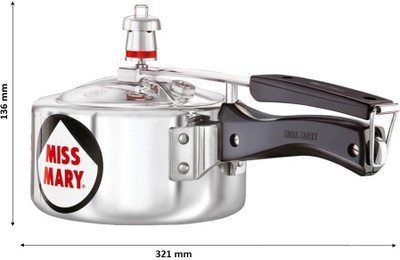 Hawkins Miss Mary 1.5 L Pressure Cooker(Aluminium) available at flipkart for Rs.719